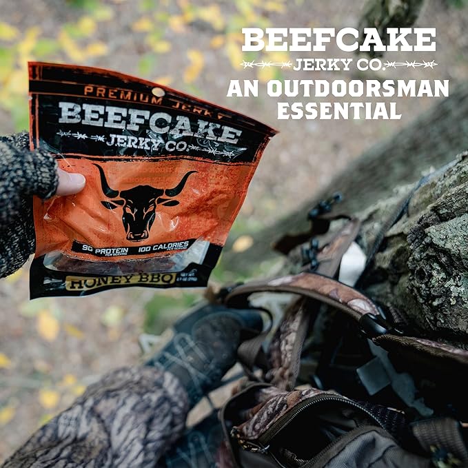 BEEFCAKE Jerky Classic Beef Bundle, Includes Beef Jerky Traditional Peppered & Original Flavor, 9