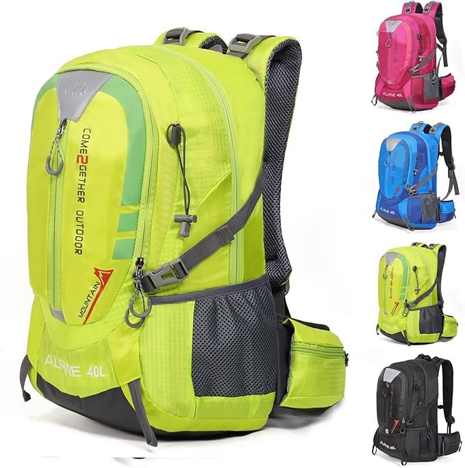 Hiking Backpack Camping 40L Outdoor Daypack Lightweight Travel Backpack with Rain Cover for Women