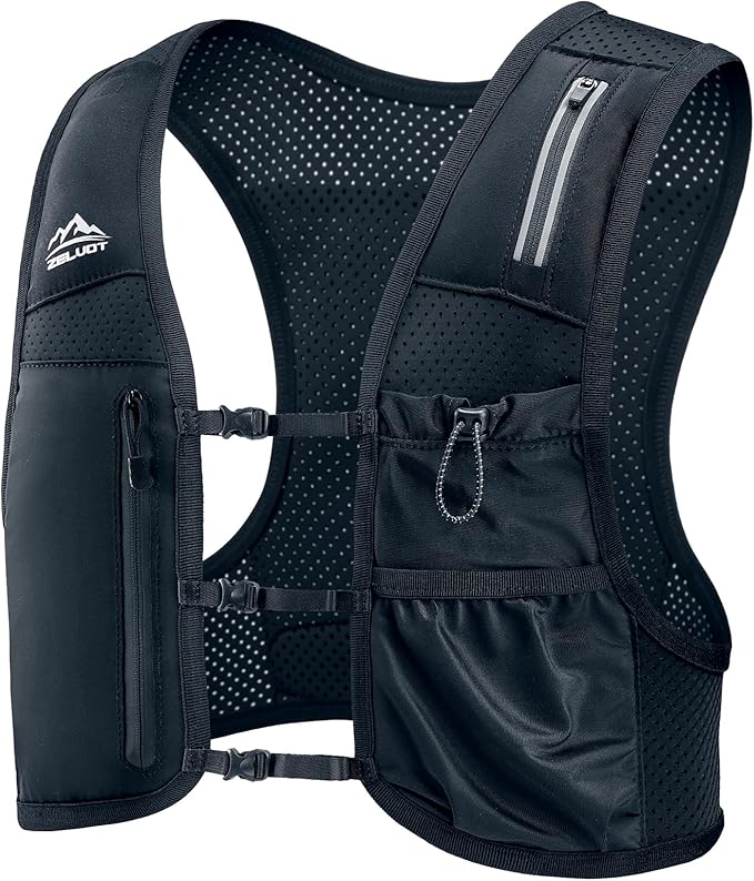 Running Vest for Women Men, USA Original Patent, Adjustable Chest Straps Running Hydration Vest