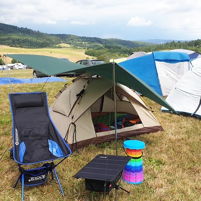 Azarxis Waterproof Camping Tent Tarp Hammock Rain Fly Footprint Ground Cloth Shelter Sunshade Beach