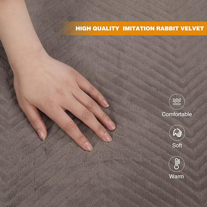 REDCAMP Folding Cot Pads for Sleeping Extra Thick, Soft Comfortable Velvet & Corduroy Cotton