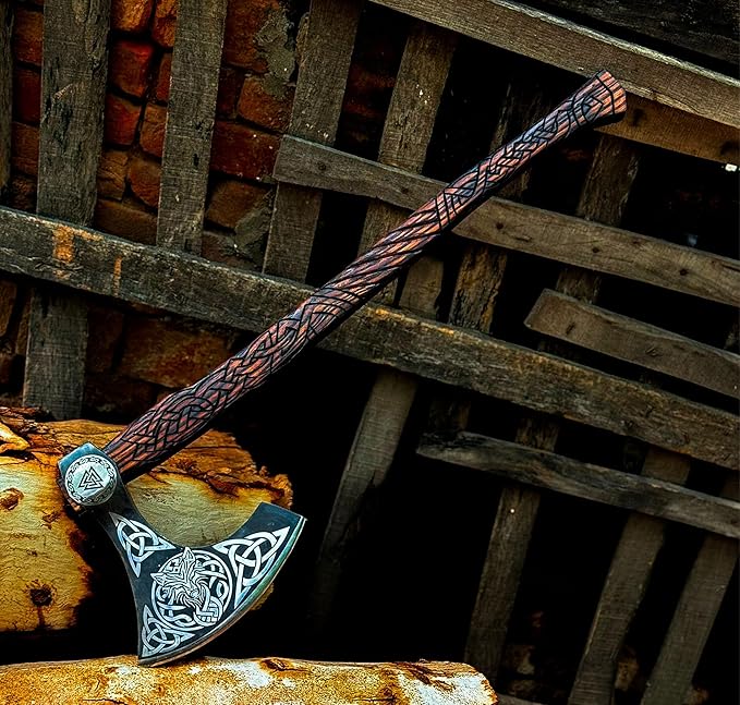 [MDM King Tools] Custom Handmade Viking Axe Medieval Ax with Viking Gift, Hand Axes, Viking Gifts