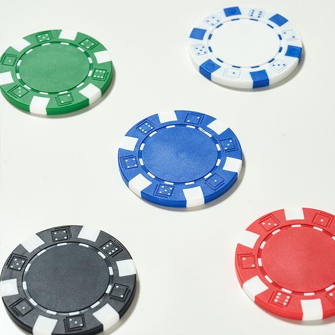 Boyzhood Poker Chips,Poker Set with Aluminum Travel Case,11.5 Gram Poker Chips Set for Texas Holdem