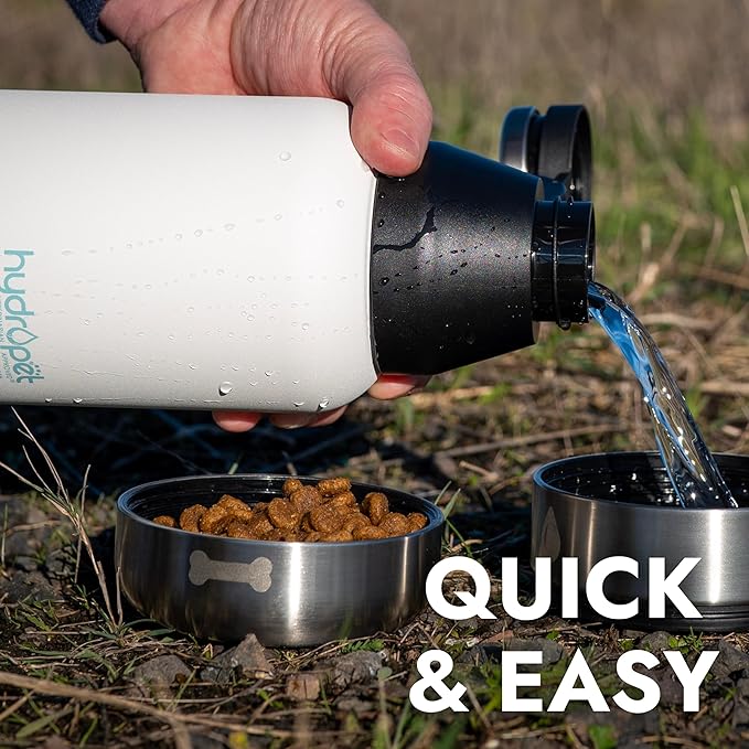Hydropet Portable Dog Water Bottle (64 oz) - Insulated Dogs & Cats Travel Bottles, Stainless Steel