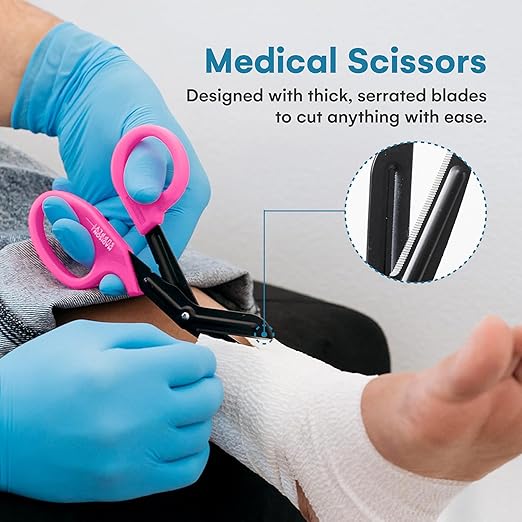 Madison Supply Medical Scissors, EMT and Trauma Shears - 7.5 Inch Quality Stainless Steel Bandage