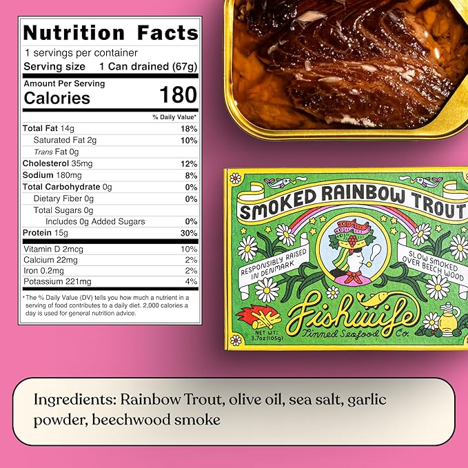 Fishwife Smoky Trio 3-Pack (Smoked Rainbow Trout, Smoked Salmon, Smoked Mackerel) | Gluten Free