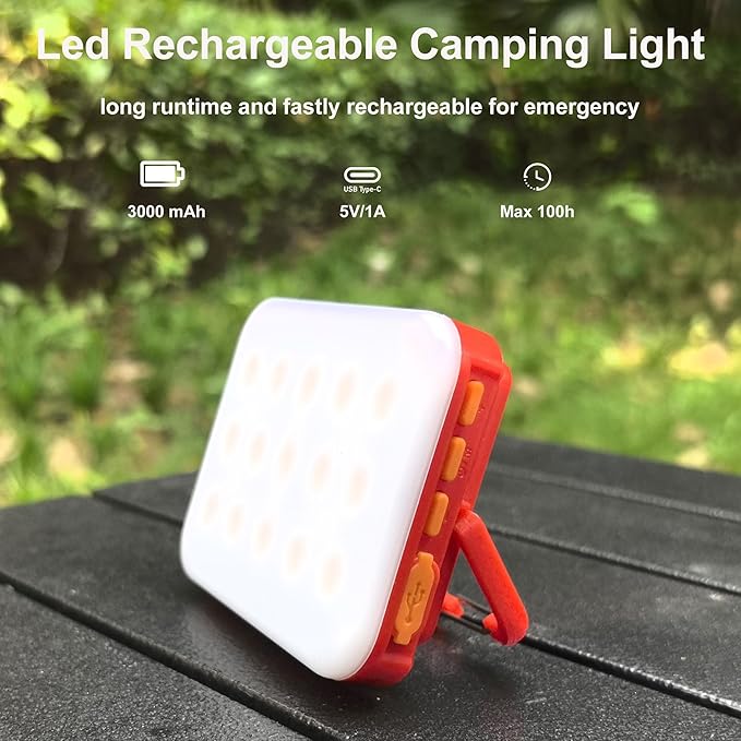 Tent Lights for Camping, Rechargeable Camping Lights for Tent, Camping Tent Light for Tent Camping