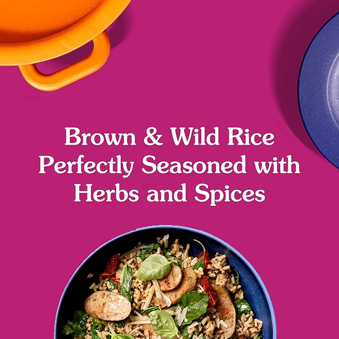 BEN'S ORIGINAL Ready Rice Whole Grain Medley Flavored Rice, Easy Dinner Side, 8.5 Oz Pouch (Pack of