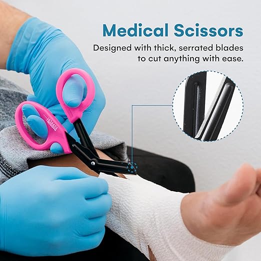 Madison Supply Medical Scissors, EMT and Trauma Shears - 7.5 Inch Quality Stainless Steel Bandage