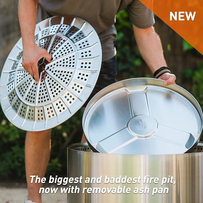 Solo Stove Yukon Essential Bundle | Portable Smokeless Fire Pit Stainless Steel for Wood Burning