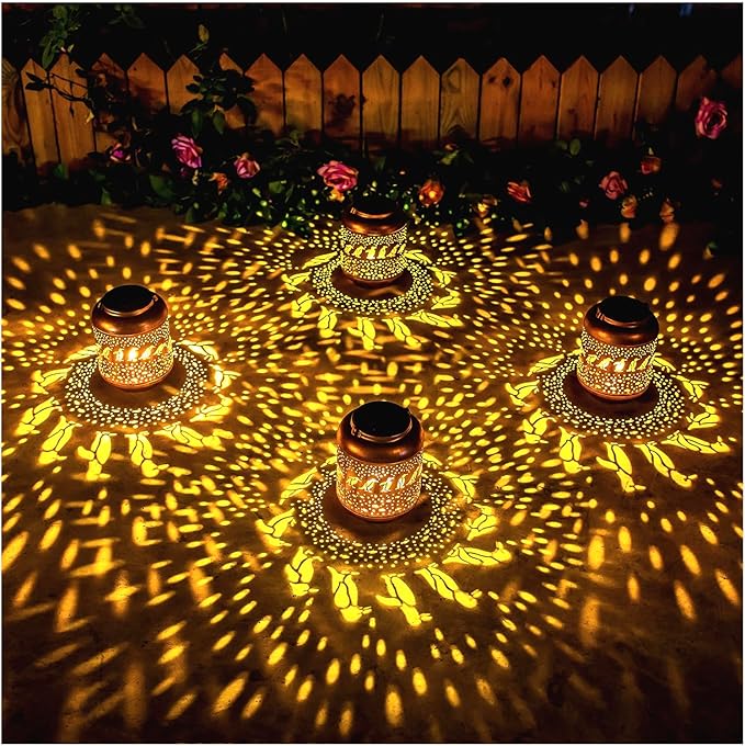Penguin Solar Lanterns Outdoor Waterproof,Hanging Solar Lights Penguin Gifts for Women Men Metal