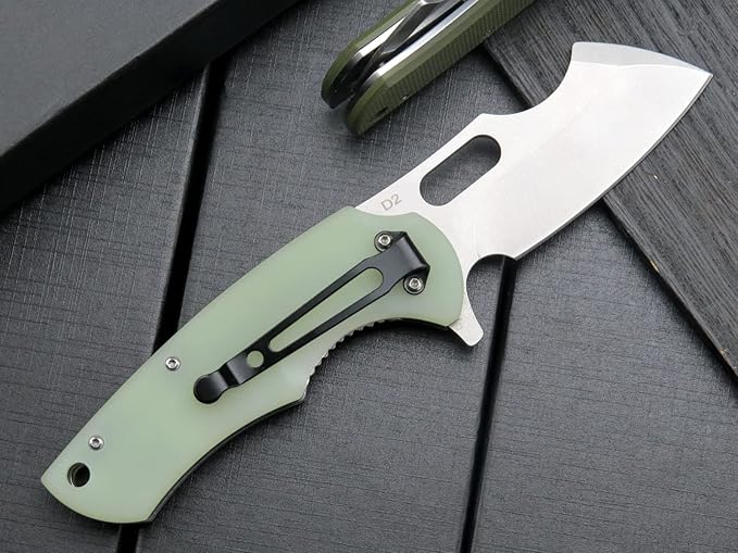 Eafengrow Pocket Knives D2 Blade and G10 Handle Folding Camping Knife Mini Outdoor Pocket Knife