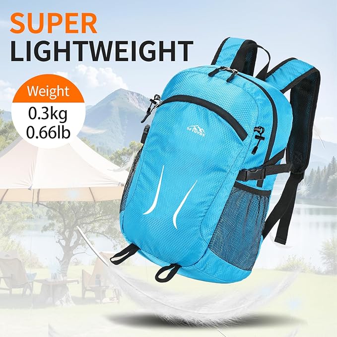 Large Hiking Daypack,30L Waterproof Hiking Backpack Packable Lightweight Travel Day Pack for Women