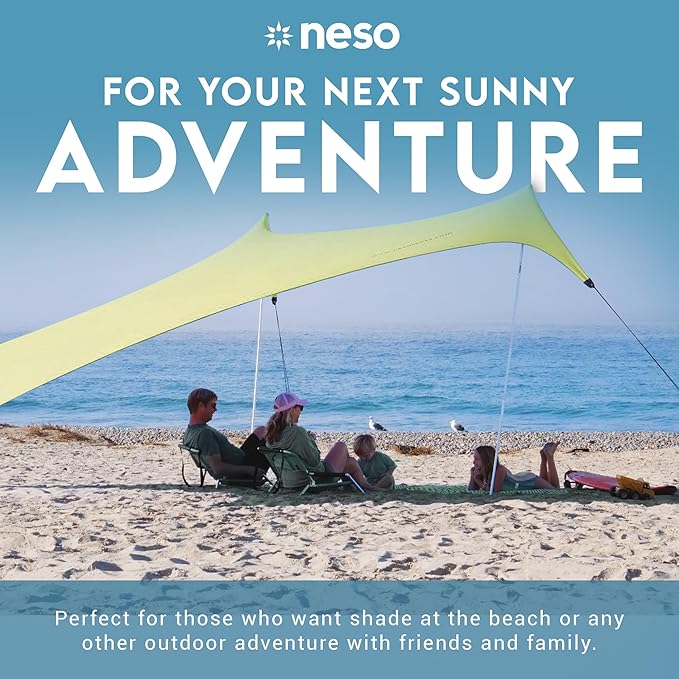 Neso Gigante - Portable Beach Tent - Ideal to Enjoy with Family and Friends - UPF 50+