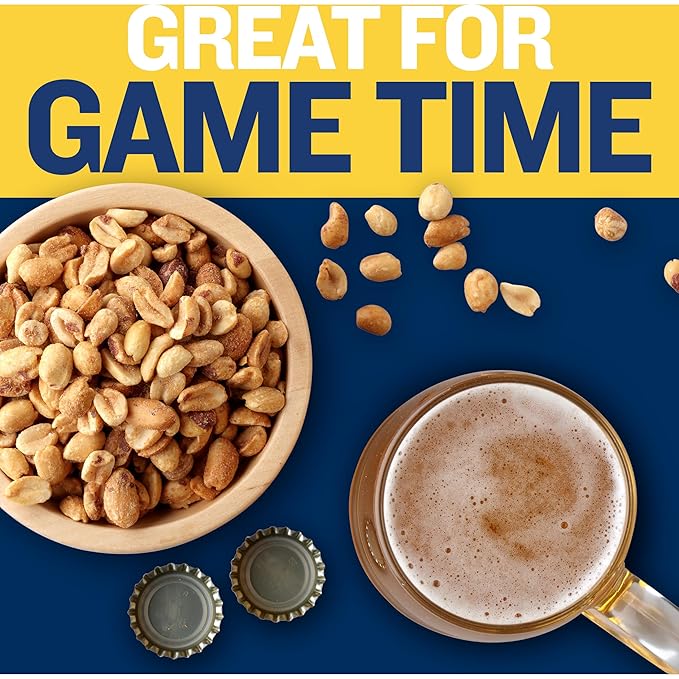 PLANTERS Unsalted Dry Roasted Peanuts, Resealable Jar, Kosher Nuts, Plant-Based Protein, Quick
