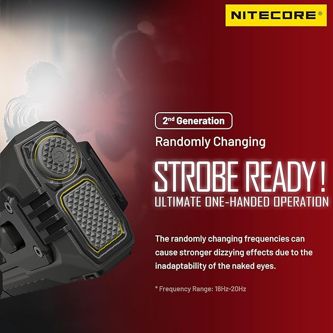 Nitecore EDC37 8000 Lumen Tactical EDC Flashlight with Retractable Keychain