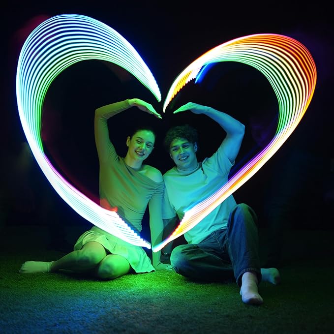 TOSY Flying Ring - 12 LEDs, Super Bright, Lost Mode, Auto Light Up, Camping Essentials for