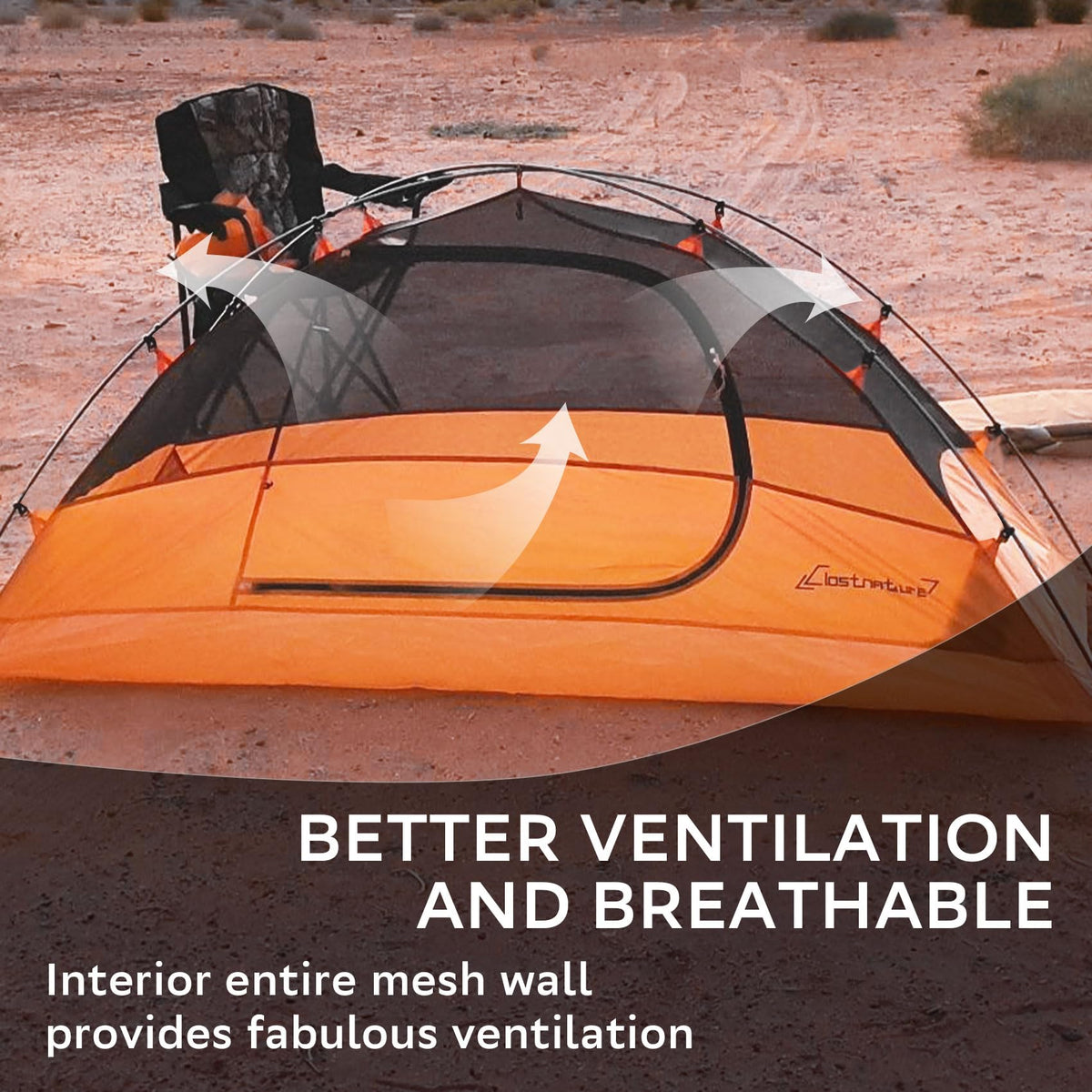 Clostnature 1 Person Lightweight Backpacking Tent, Easy Setup Tent