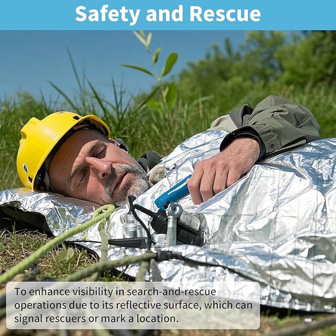 FRONTLINE Mylar Emergency Blankets 54" x 84" | Lightweight Thermal Survival Space Blanket