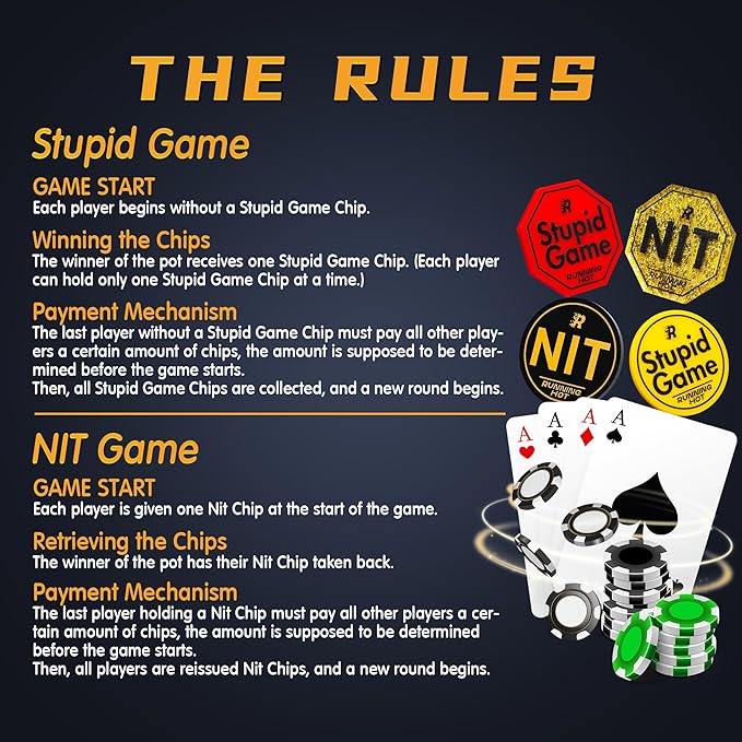 RUNNING HOT Nit Button Set for Texas Hold'em & Omaha Poker (Pack of 10) - Professional Chips for