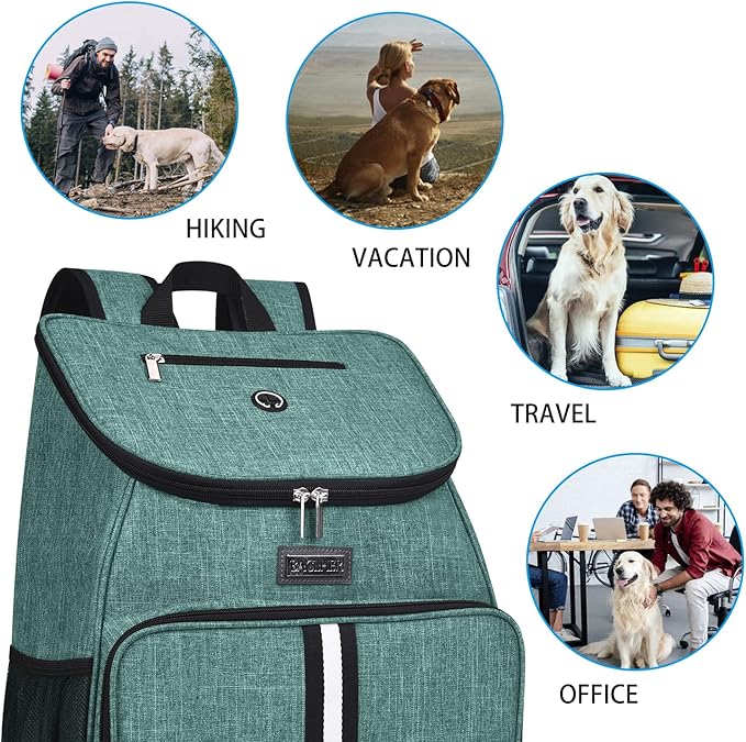 BAGLHER丨Dog Travel Bag, Airline Approved Pet Supplies Backpack, Dog Travel Backpack Accessories Set