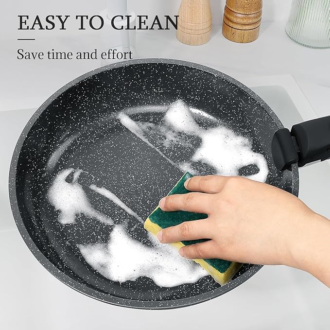 GiPP Ceramic Pots and Pans Set Non Stick, Nonstick Detachable Handle Cookware Sets, Non Toxic