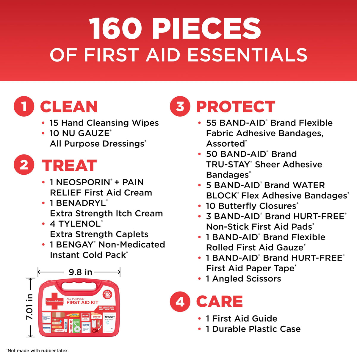 Band-Aid First Aid Kit - 160 Piece - product view 4
