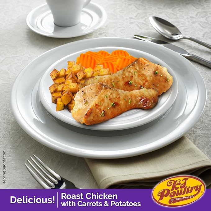 KJ Poultry Kosher for Passover Gluten Free Meals, Roast Chicken with Potato & Carrots, Halal, (1