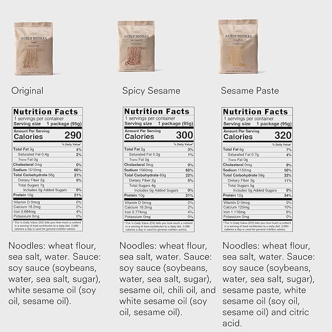 Public Goods Ramen Noodles | Brothless Vegan & Vegetarian Instant Ramen | Healthy, High Protein