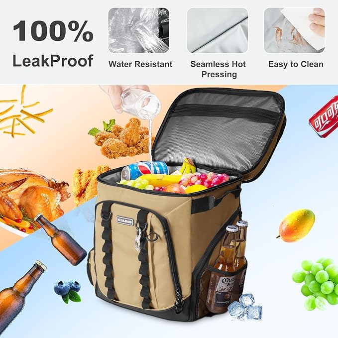 Beach Cooler Backpack for Men 36cans Insulated Backpack Cooler Lunch Bag for Women Camping Hiking