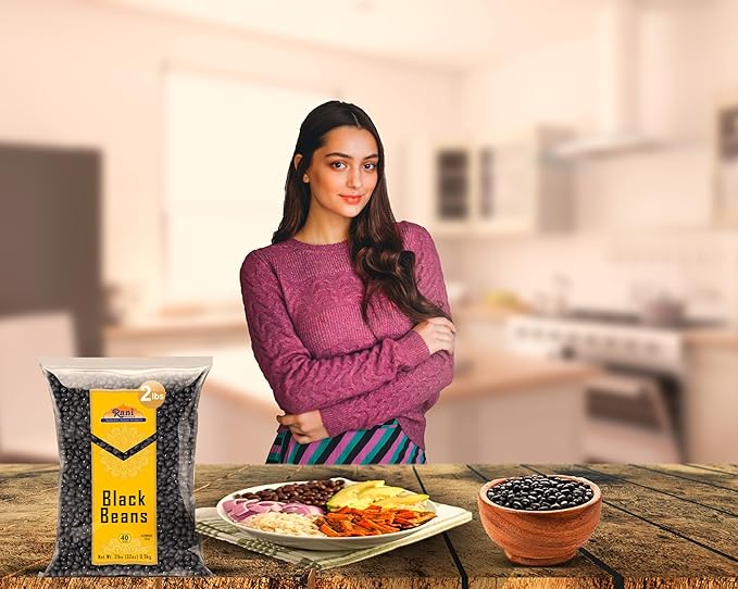 Rani Black Beans (Turtle Beans) 32oz (2lbs) 908g ~ All Natural | Vegan | Gluten Friendly | NON-GMO