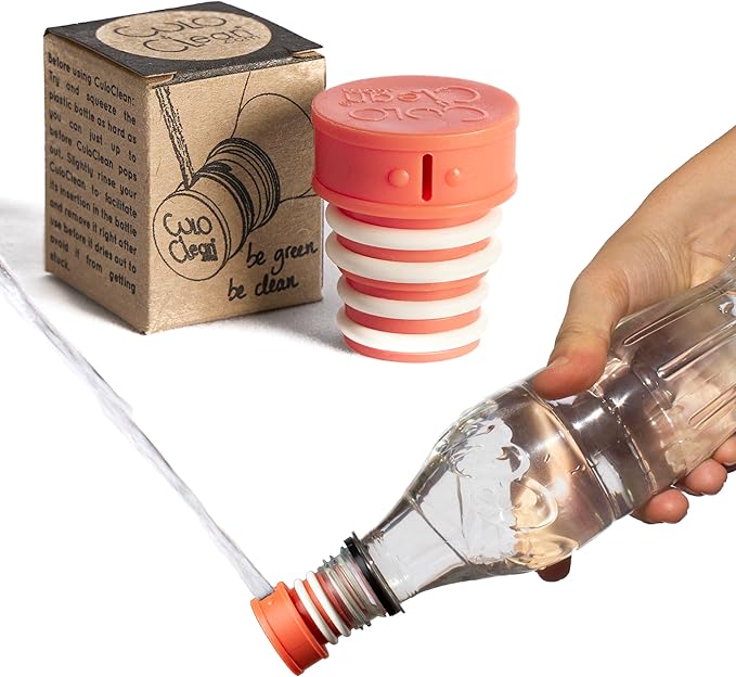 CuloClean Portable Bidet for Toilet, Travel, or Camping. Compatible with Any Plastic Bottle.