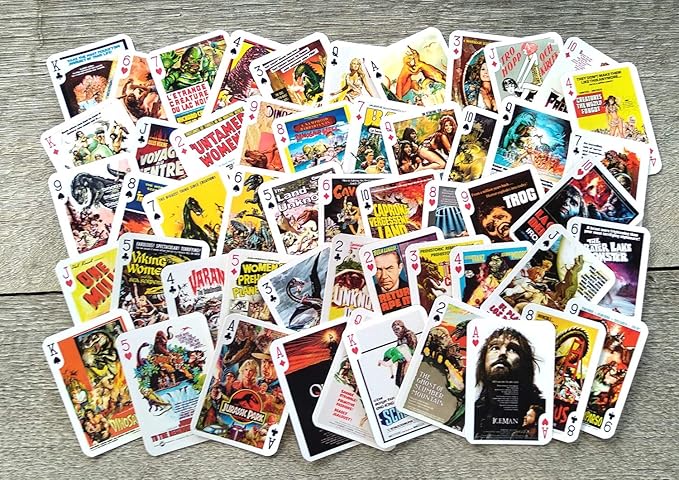 Prehistoric Playing Cards (Poker Deck 54 Cards All Different) Vintage Retro Dinosaur Prehistoric