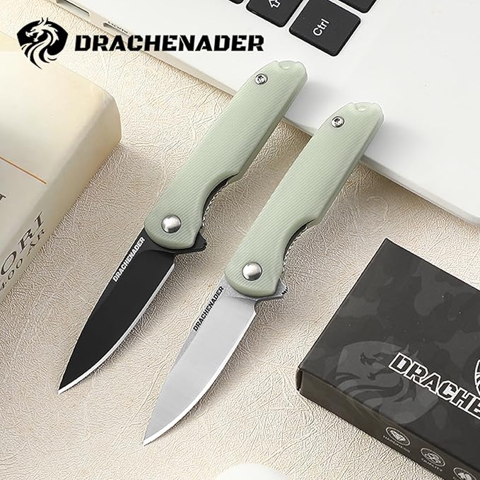 4-24/25" Mini Pocket Knife for Men and Women, Small Folding EDC Knife, 2.04" Silver Sharp Blade