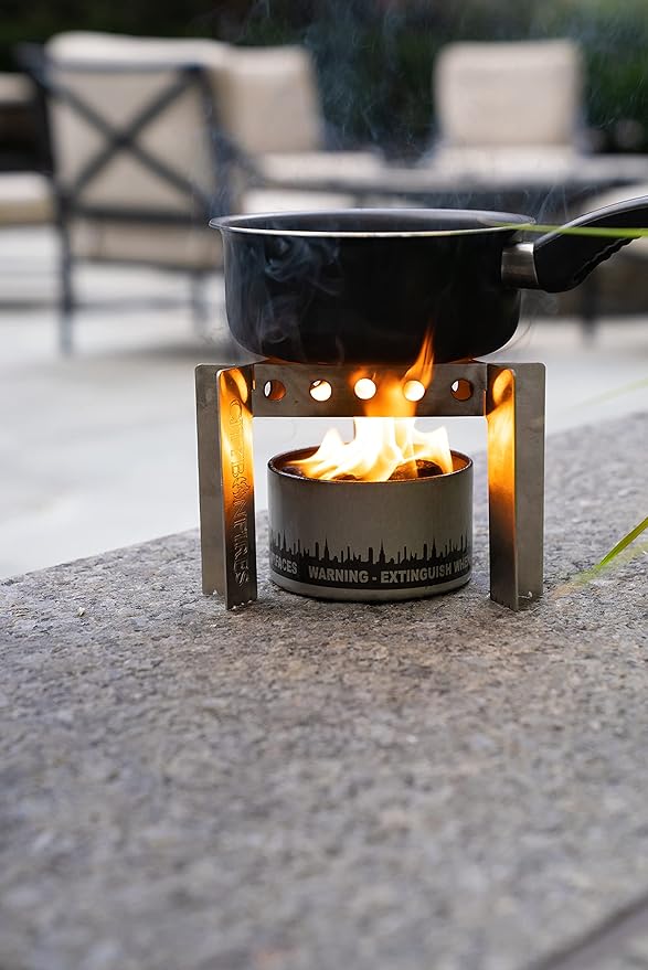 Portable Camp Stove - Cooker - Trivet Combo | 3 Uses in 1 | Ultralight | Stainless Steel | Perfect