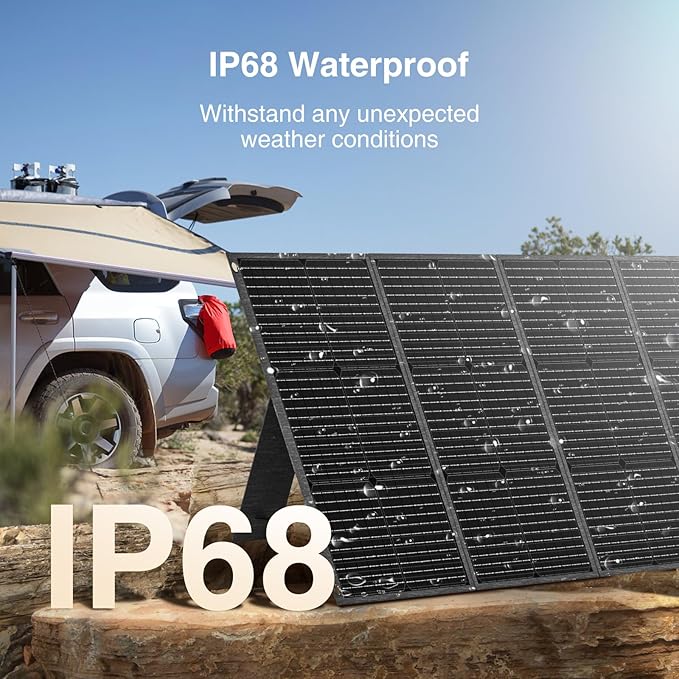 MARBERO 200W Portable Solar Panel for Power Station & DC Devices 200 Watt Foldable Solar Charger