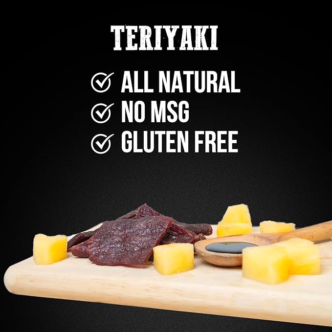 Wenzel's Farm Teriyaki Beef Jerky 10 oz. | Value Pack | Naturally Smoked | No MSG, Fillers
