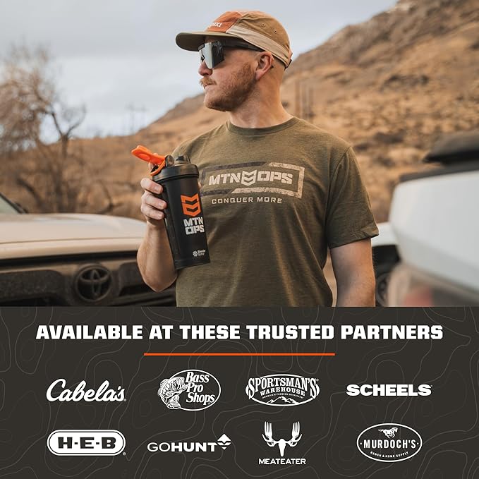 MTN OPS Ignite Trail Packs Energy Drink Powder, Gluten Free Nootropic Supplement Drink Mix, L