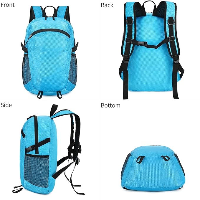 Small Hiking Daypack,15L Waterproof Hiking Backpack Packable Lightweight Travel Day Pack for Women