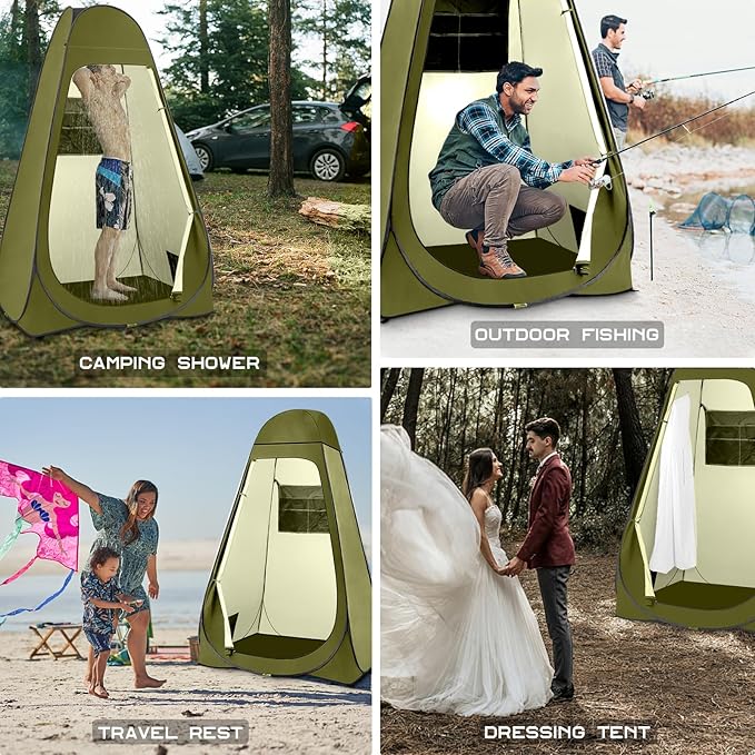 BRIAN & DANY Pop Up Shower Tent, Portable Privacy Camping Changing Tent, Camp Toilet Bathroom Pod