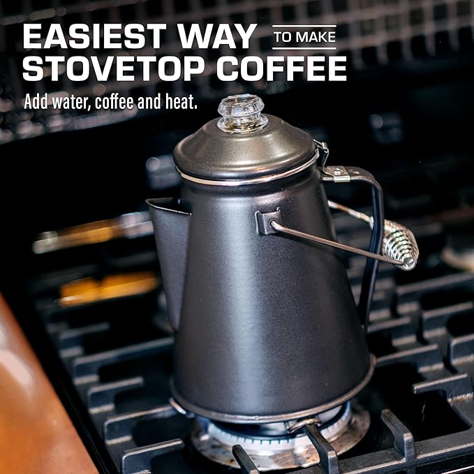 COLETTI Classic Coffee Percolator — Percolator Coffee Pot, Camp Coffee Maker – The Original Camping