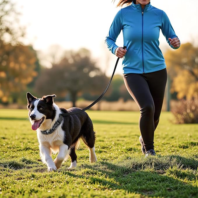 AirTag Dog Collar and Leash, IP68 Waterproof Integrated with Reflective, Ultra-Durable, Comfortable
