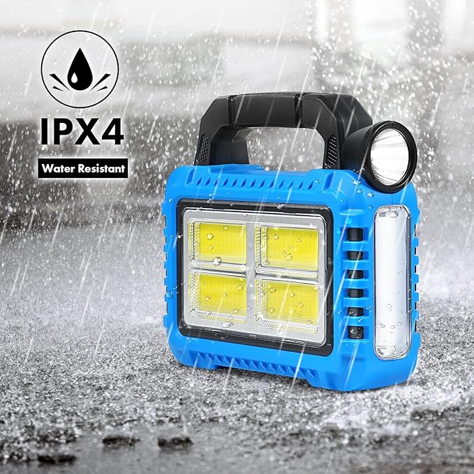 4 Pack Solar Lantern, LED Flashlight for Power Outages, Portable Camping Essentials Lights