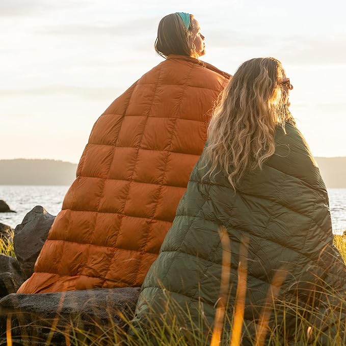 Horizon Hound Down Camping Blanket - Outdoor Travel Quilt | Sustainable, Insulated, Lightweight &
