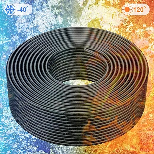 Solar Panel Wire - 200FT Black Tinned Copper Wire, 10AWG (6mm²) PV Wire Solar Extension Cable for