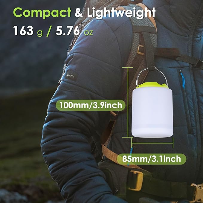 LED Camping Lantern, Rechargeable Camping Light, 4 Modes Outdoor Flashlights Lanterns with 1000LM