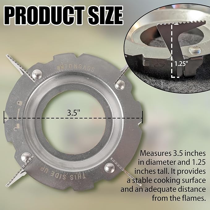 TonGass Camping Stoves Pot Support Compatible with Jetboil Stove Pots Support Stainless Steel