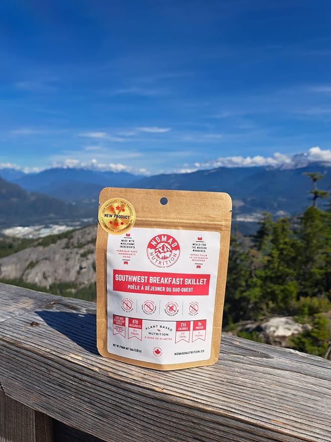 Nomad Nutrition Southwest Breakfast Skillet | Instant Freeze Dried Backpacking & Camping Food |