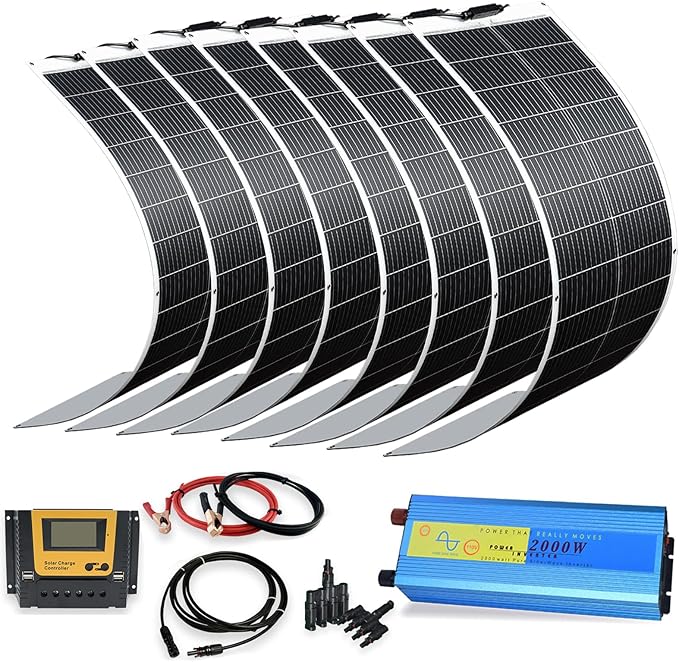 XINPUGUANG 800w 24V Solar System Kit 100w Flexible Solar Panels Monocrystalline Cell Module 2000w