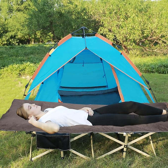 REDCAMP Folding Cot Pads for Sleeping Extra Thick, Soft Comfortable Velvet & Corduroy Cotton